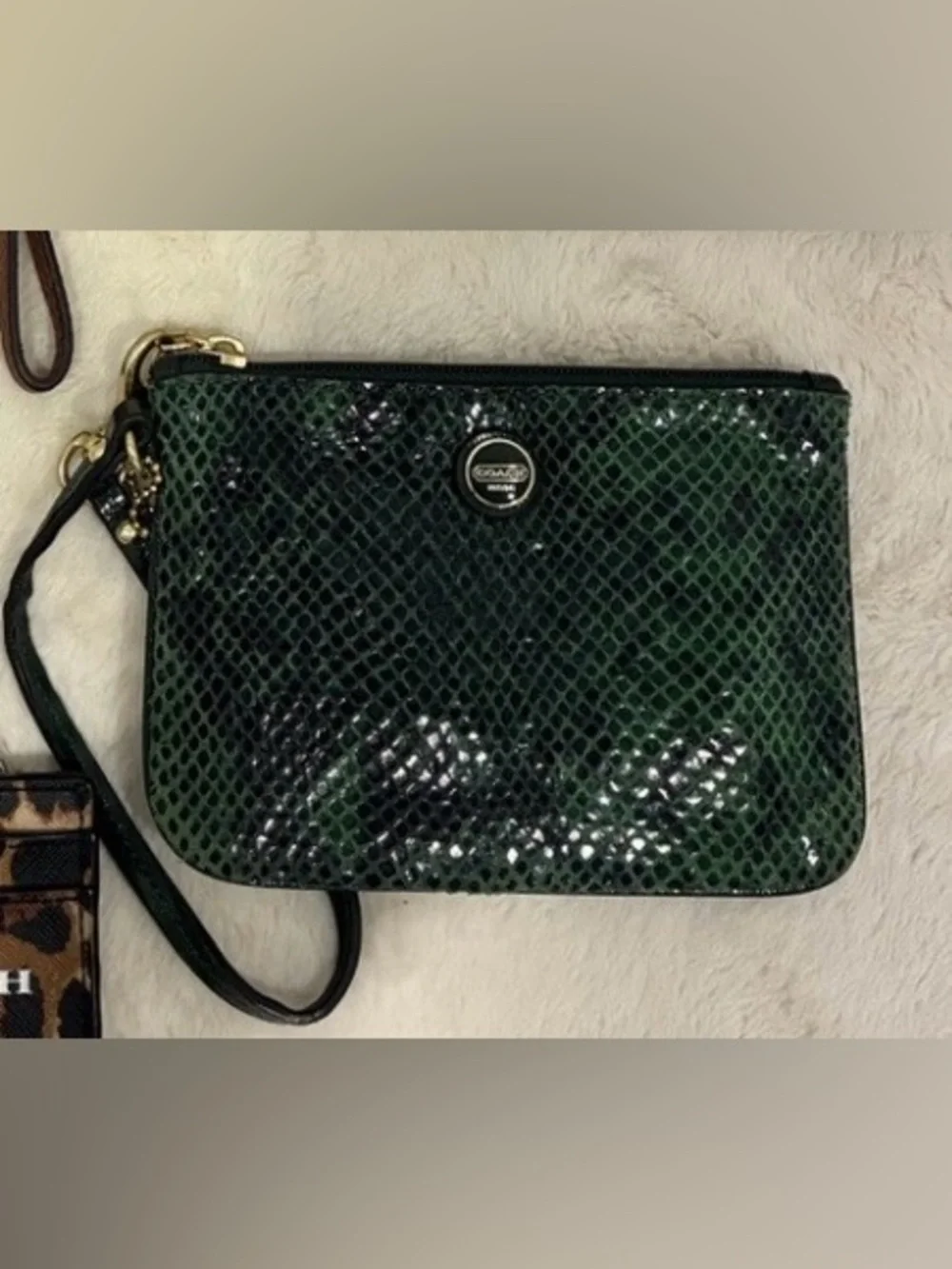 Coach pattern wristlet